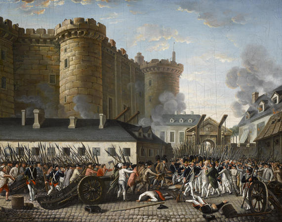 Prise de la Bastille et arrestation du gouverneur M. de Launay, le 14 juillet 1789. ANONYME © Photo RMN-Grand Palais