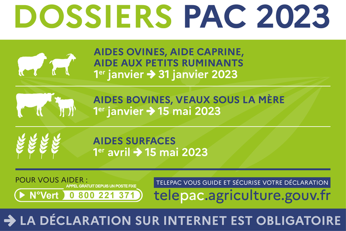 calendrier PAC 2023