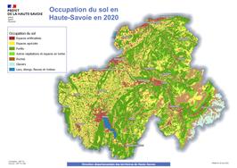 carte occupation du sol en Haute-Savoie en 2020