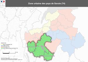 Zone urbaine Pays de Savoie (74/73)