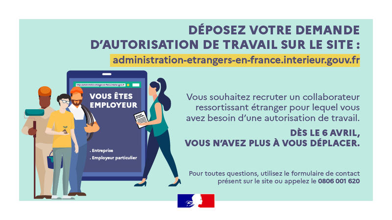Vos démarches en ligne sur https://administration-etrangers-en-france.interieur.gouv.fr 