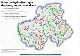 Potentiel hydroélectrique des tronçons de cours d'eau