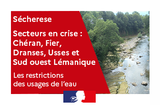 La sécheresse s’aggrave fortement en Haute-Savoie : 5 secteurs en crise, niveau le plus élevé 4/4